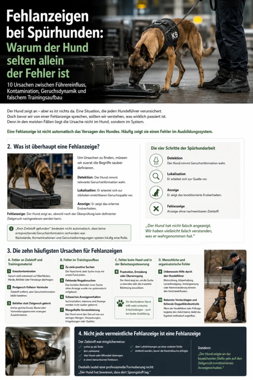 Fehlanzeigen bei Spürhunden Warum der Hund selten allein der Fehler ist - DOGINARE